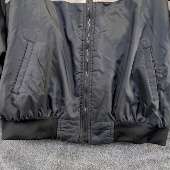 FedEx Stan Herman Men's Quilted Work Uniform Jacket Coat Black 3XL Hooded - Picture 8 of 13